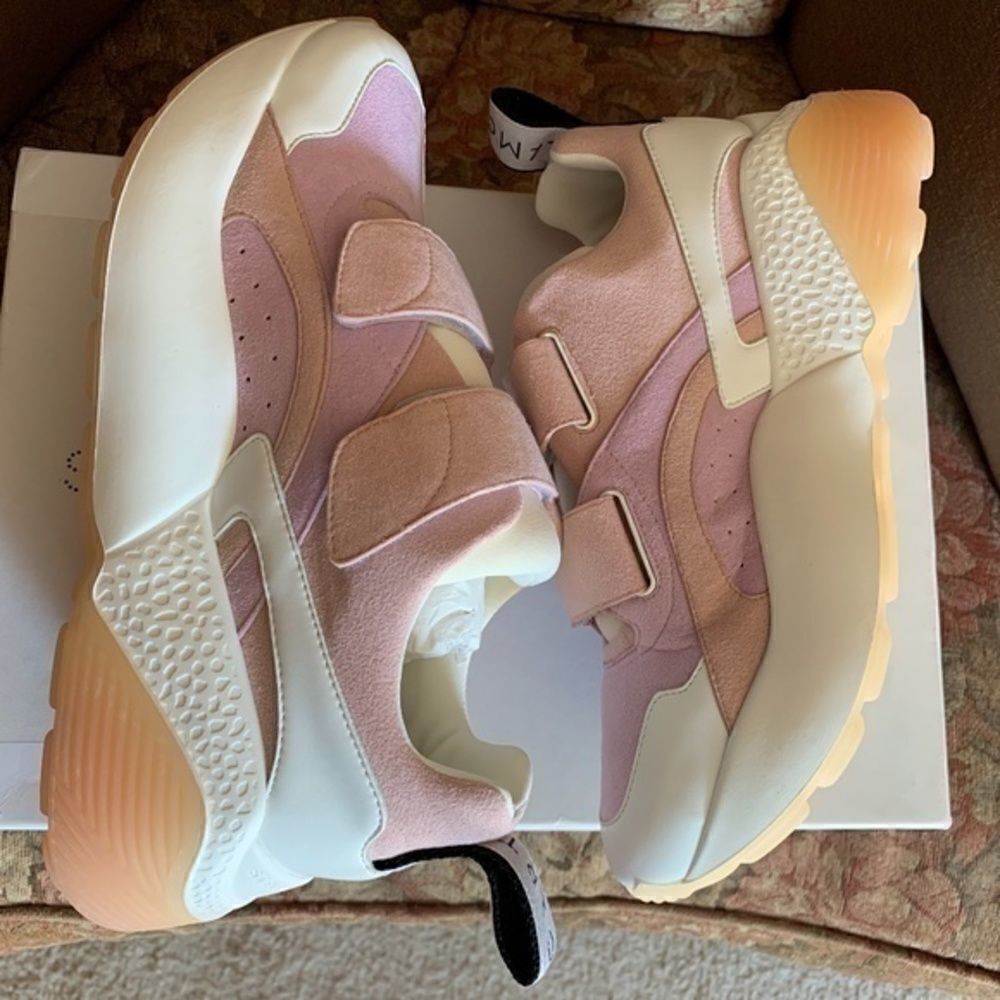 NWT Stella MCCARTNEY AUTHENTIC ECLIPSE  WHITE/PINK WOMAN SNEAKERS EU 40 … - Picture 12 of 16
